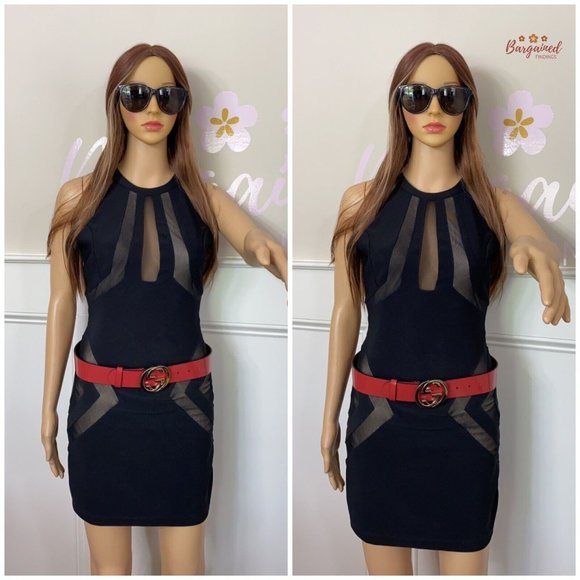 Authentic GUCCI Red Glossy Leather Gold Interlocking G Buckle Belt 80/32 - Picture 4 of 13